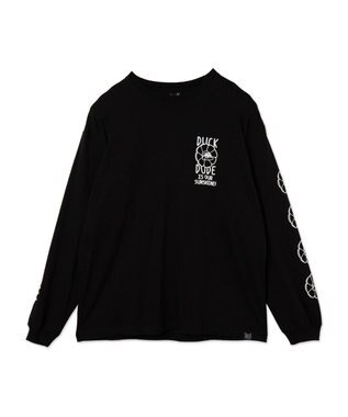WEGO DUCKDUDE　SUNFLOWER　L／S　TEE ブラック