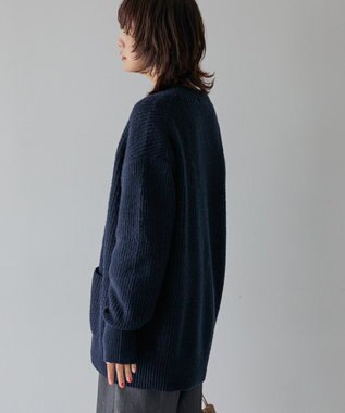 AMERICAN HOLIC レイヤードライクロングカーディガン Navy