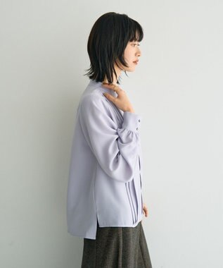 YECCA VECCA タックデザインブラウス Lavender