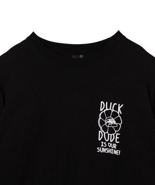 WEGO DUCKDUDE　SUNFLOWER　L／S　TEE ブラック
