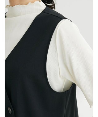 Green Parks ジレにもなる２ｗａｙジャンスカ Black