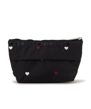 LeSportsac SMALL SLOAN COSMETIC/レッド/ホワイトハートEMB レッド/ホワイトハートEMB