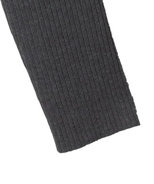 WEGO リボンリブカーディガン グレー