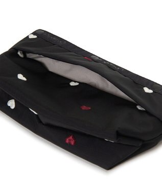 LeSportsac SMALL SLOAN COSMETIC/レッド/ホワイトハートEMB レッド/ホワイトハートEMB