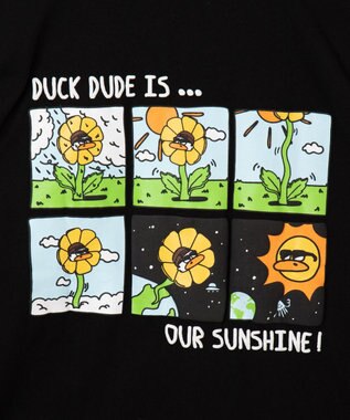 WEGO DUCKDUDE　SUNFLOWER　L／S　TEE ブラック