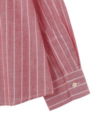 Green Parks 綿麻混シャツ Red