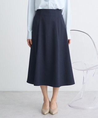earth music&ecology すきな丈フレアスカート Navy