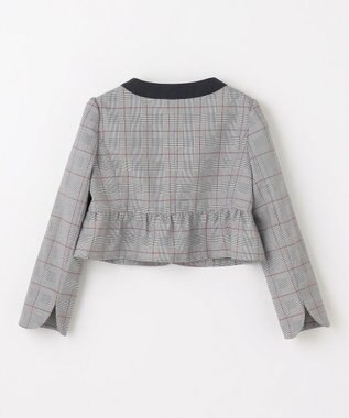 組曲 KIDS 【110-140㎝】グレンチェックジャケット＆プリーツワンピース セット ネイビー×チェック系