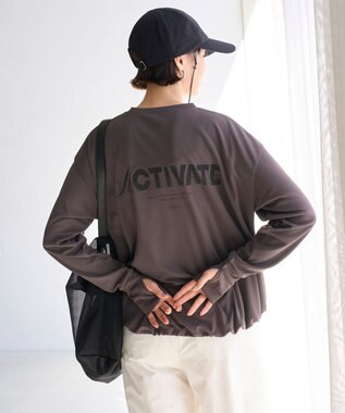 UNFILO ラッシュガード ドロストプルオーバー チャコール