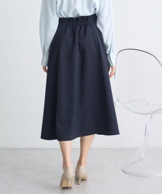earth music&ecology すきな丈フレアスカート Navy
