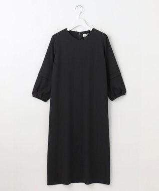 J.PRESS LADIES 【洗える・吸水速乾・接触冷感・セットアップ対応】Light ジョーゼット ワンピース ブラック系