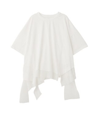 YECCA VECCA 裾アシメデザインプルオーバー White