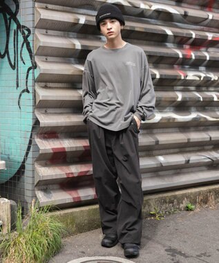 WEGO 【ユニセックス着用ITEM】ピグメントグラフィックT（LS） 柄3