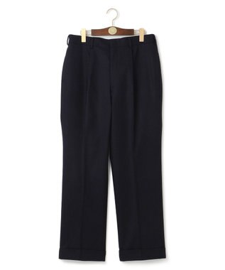 J.PRESS MEN 【J.PRESS ORIGINLAS】1001 PAPER FLANNEL PIPED STEM 1TUCK / JAPAN MADE ネイビー系