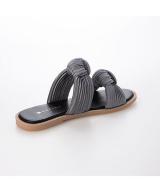 MODE ET JACOMO <carino>プリーツスポンジサンダル ブルー