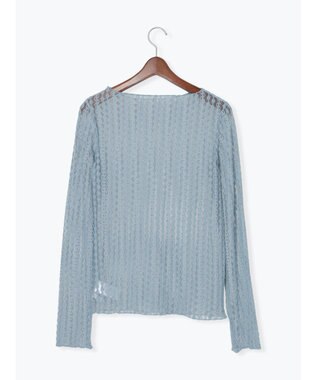 Te chichi ストレッチレーストップス《2026 spring catalog item》 サックスブルー