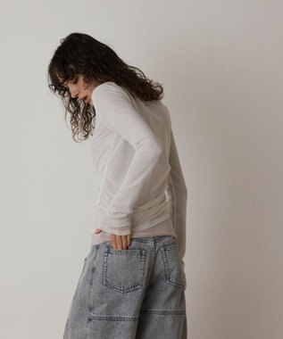 GRACE CONTINENTAL レイヤードカットトップ ホワイト