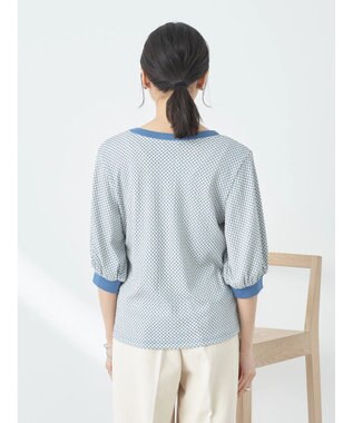 earth music&ecology ギンガムパフＴＥＥ Mint