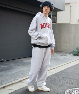 WEGO ユニセックス着用ITEM/ウエストゴム】スウェットパンツ 杢グレー