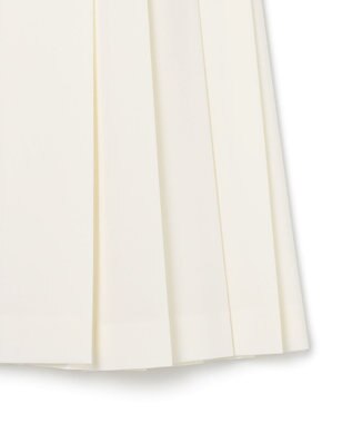 BEIGE， 【セットアップ対応・洗える・BAILA 11月号掲載】ZEPHYR / ウールライクアシンメトリープリーツスカート Ecru