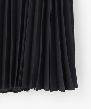 自由区 【カトリエムブーケ】Plis aleatoires シアープリーツスカート ネイビー