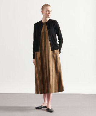 JOSEPH ビッグストライプ　ドレス Beige/black