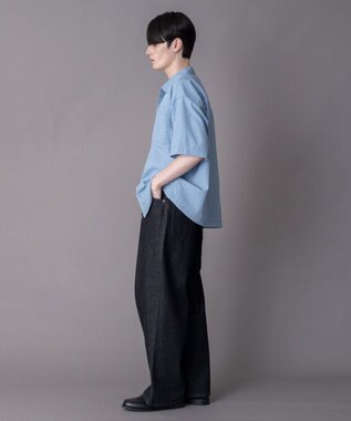 WEGO 【ユニセックス着用ITEM】ミニオンブレZIPシャツ（SS） ブルーチェック1