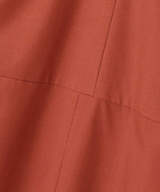 23区 L 【一部店舗限定/UVカット/洗える】タイプライター サック風 ワンピース テラコッタ系