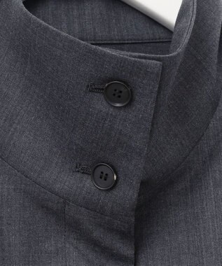 ICB L 【洗える】 TWブロード ブルゾン チャコール系