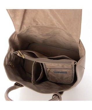 UNBILLION 【テレビ ドラマ着用アイテム】cachecache ショルダー付きパーテーション合成皮革トート オーク