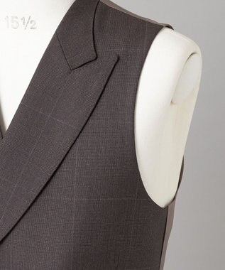 GOTAIRIKU 【ZEGNA/ゼニア】ISLANDFLEECE/アイランドフリース 3ピーススーツ（ブラウン×格子） ダークブラウン系4