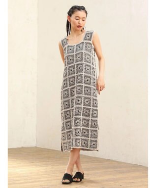 Green Parks ■ＥＳＣＡＲ　クロシェレースワンピース Black