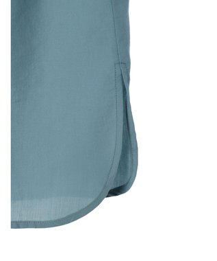 Green Parks ミディ丈ドロストシャツワンピース Blue