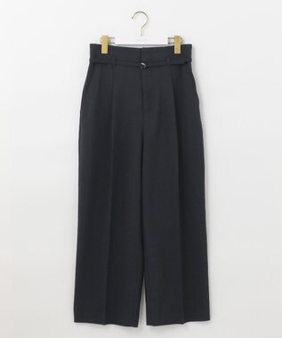 ANY SIS 【セットアップ対応】リネンライク ワイドパンツ ネイビー