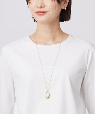 ドロップ メタル ネックレス