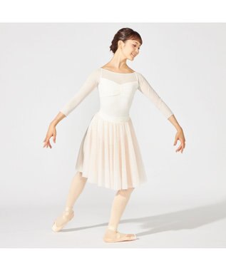 Chacott 7分袖レオタード オフホワイト