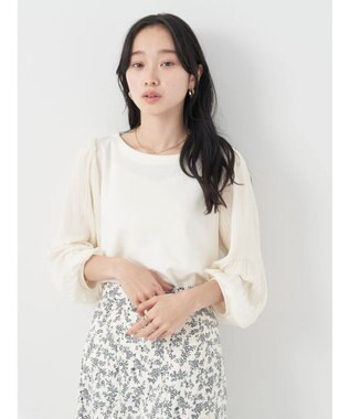 earth music&ecology マジョリカプリーツプルオーバー Off White