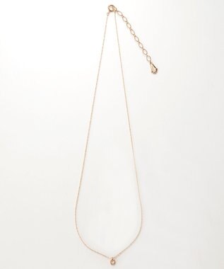 Phoebe 【金属アレルギー対応】プチベゼルストーンネックレス　シャンパンゴールド シャンパンゴールド