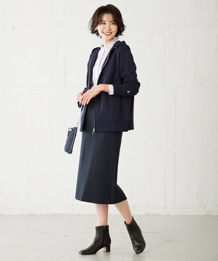 J.PRESS LADIES 【洗える】 BEZ VEGA フリル ストライプ ブラウス ふじ色系1