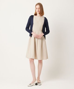 TOCCA 【大人百花掲載】【洗える】FIRST SPRING ドレス ベージュ系