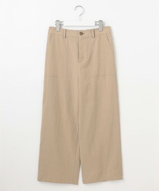 J.PRESS LADIES 【洗える】フィブリルツイル ベイカーパンツ ベージュ系