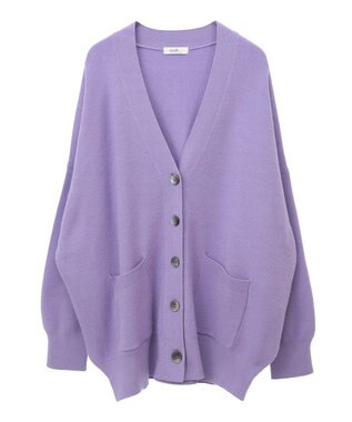 earth music&ecology やわらかタッチカーディガン Lavender