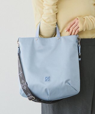 russet スリム2WAYトートバッグ <クラウズナイロン>(CE-1501-WEB) L.Blue