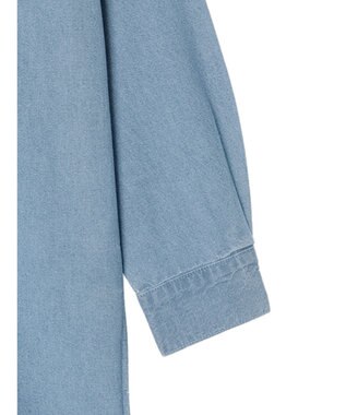 Green Parks ミディ丈デニムシャツワンピース Light Indigo