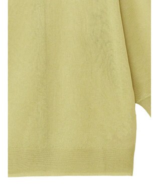 Green Parks ２ｗａｙ　７分袖ブライトシアーニットプルオーバー Green