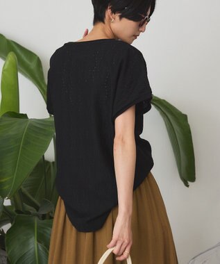 AMERICAN HOLIC フレンチスリーブ総レースプルオーバー Black