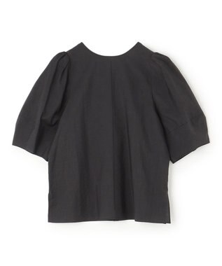 UNFILO ワッシャーブロード 2WAYブラウス ブラック