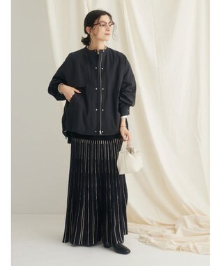 CRAFT STANDARD BOUTIQUE 綿ナイロングログランブルゾン Black