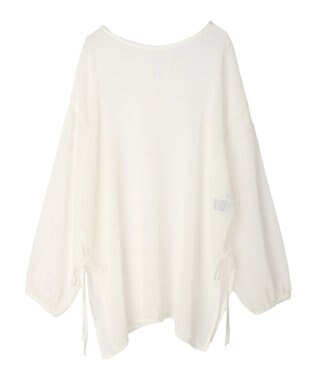 Green Parks 前後２Ｗａｙ　シフォンプリーツチュニック Ivory