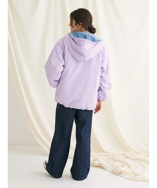 CRAFT STANDARD BOUTIQUE ナイロン×裏フリースリバーシブルブルゾンＬ／Ｓ Lavender